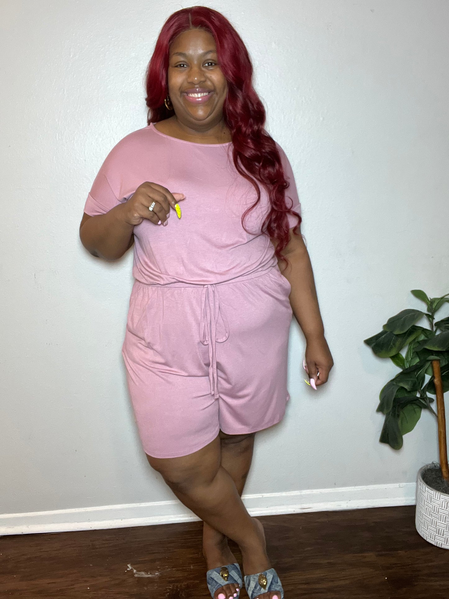 Weekend Romper - Light Rose