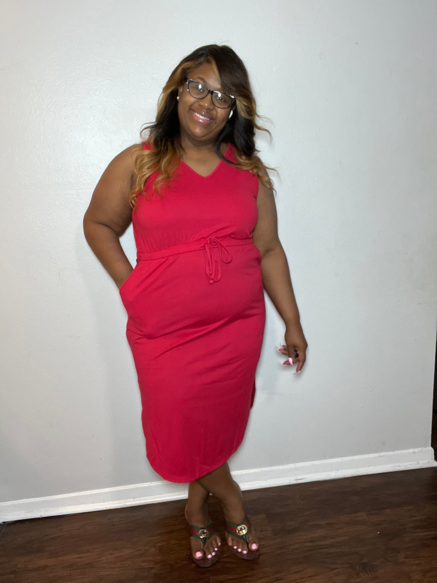 Mani & Pedi Dress- Ruby